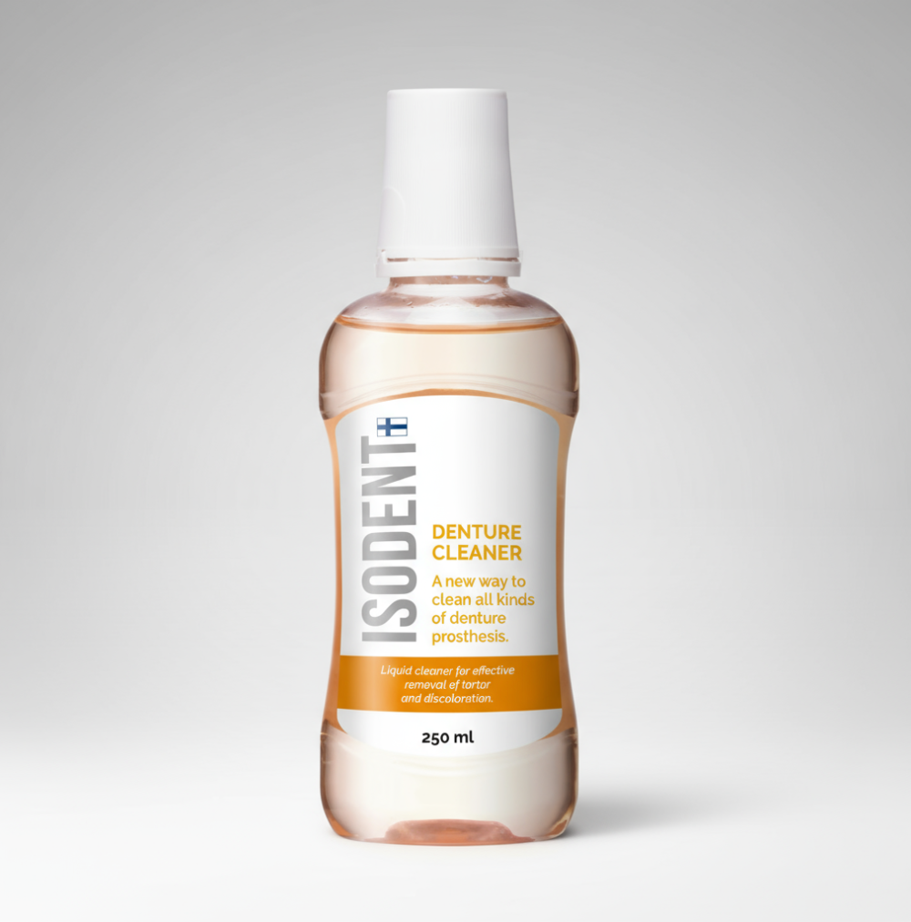 Isodent Denture Cleaner Líquido Concentrado Limpeza Próteses 250ml